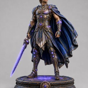 LudoVisions Télémaque – Figurine résine mythologie grecque Odyssée à peindre 10cm