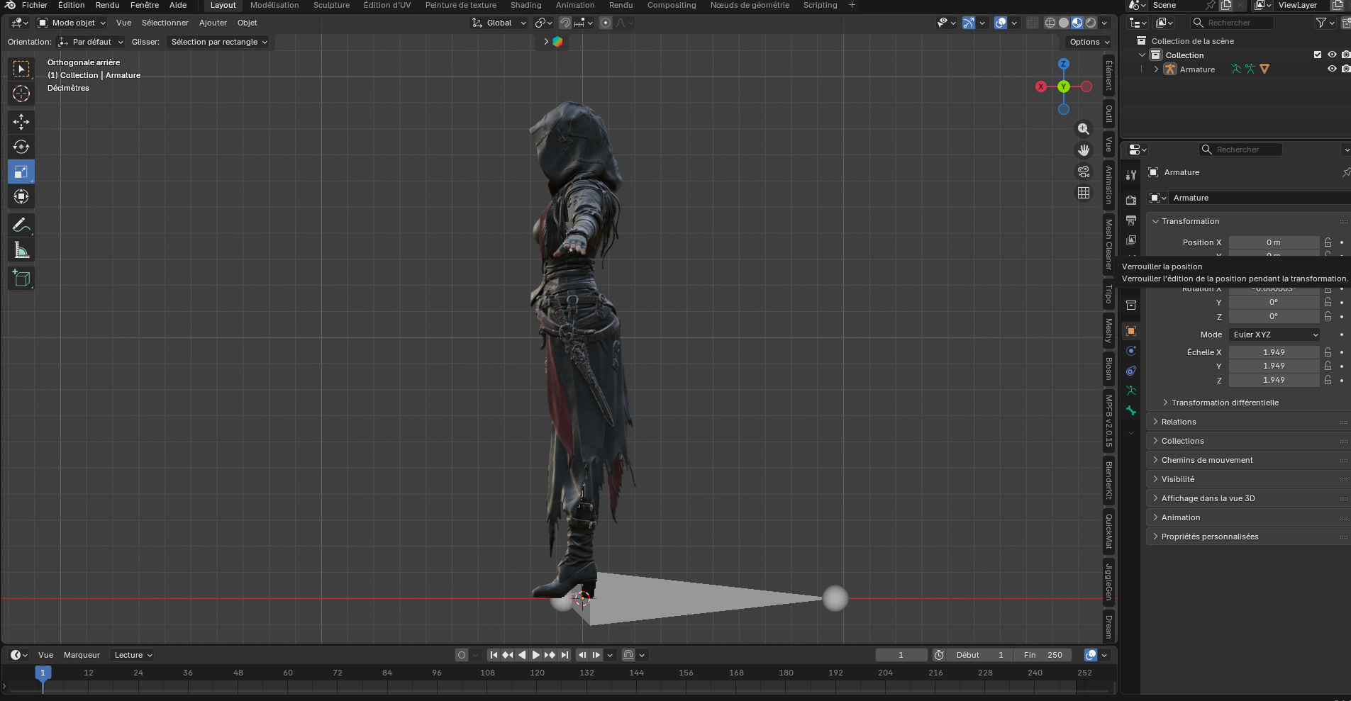 Soeur 2 – Rôdeuse encapuchonnée – Modèle 3D (Blender, FBX, OBJ, GLB) – Image 5