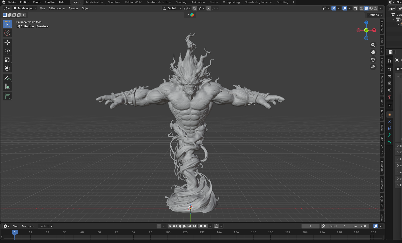 Esprit du Feu – Élémentaire enflammé – Modèle 3D (Blender, FBX, OBJ, GLB) – Image 21