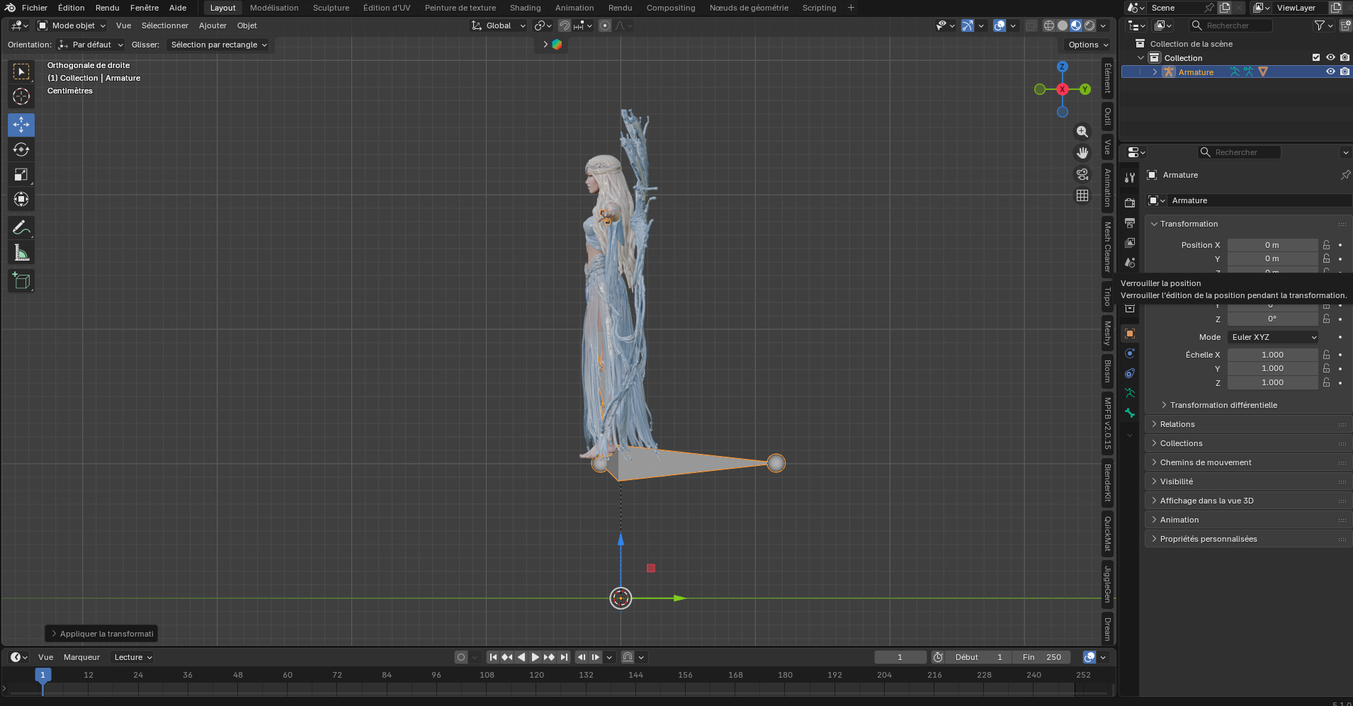 Esprit de l'Eau – Fée aquatique – Modèle 3D (Blender, FBX, OBJ, GLB) – Image 15